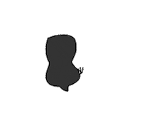 blackjo_whitejo black bird dinosaur sneak Sticker