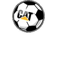 Cat Soccer Sticker by Caterpillar Inc.