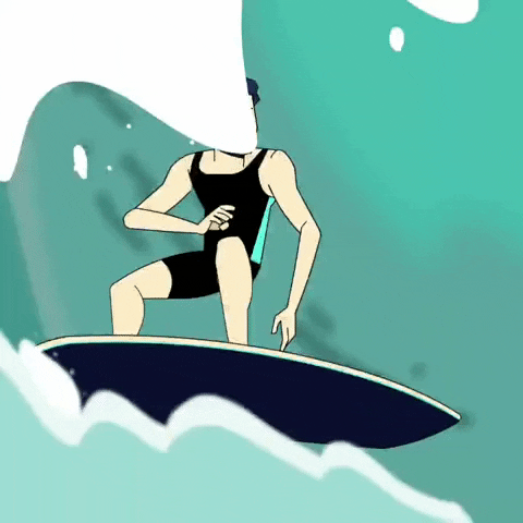 totemy surfer GIF