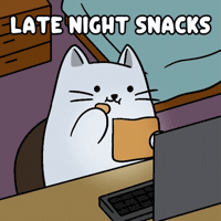 White Cat Snack Time GIF by MESA My Emotional Support Animal