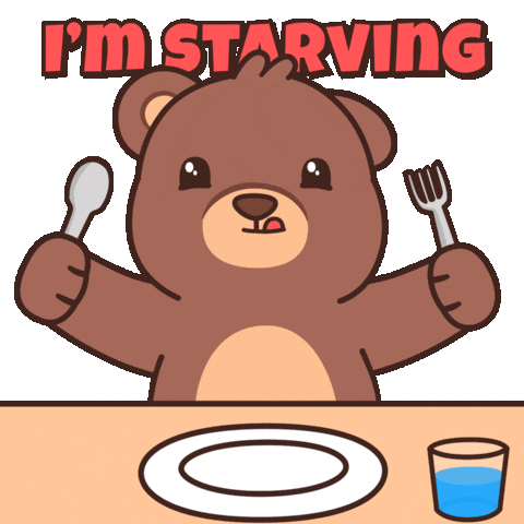 Teddy Bear Eating Sticker by BEARISH
