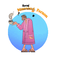 Tired Wake Up Sticker by Flocksy