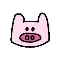 iampiggypiggy heart hug pig piggy Sticker