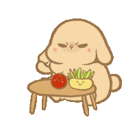 Angry Food Sticker