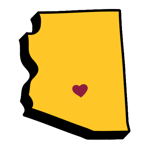 Phoenix Suns Love Sticker by Arizona State University