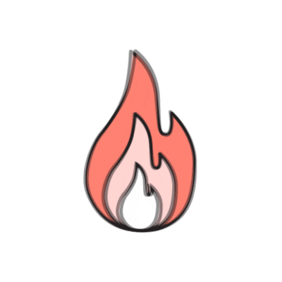 fire wooforplay Sticker by The Skinny Confidential