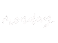 Monday Calligraphy Sticker by The Jomu Co