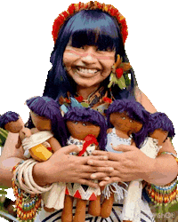 weena_tikuna india amazonas amazonia indio Sticker