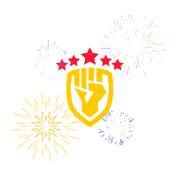 Fireworks Knock Sticker by Knockstar University