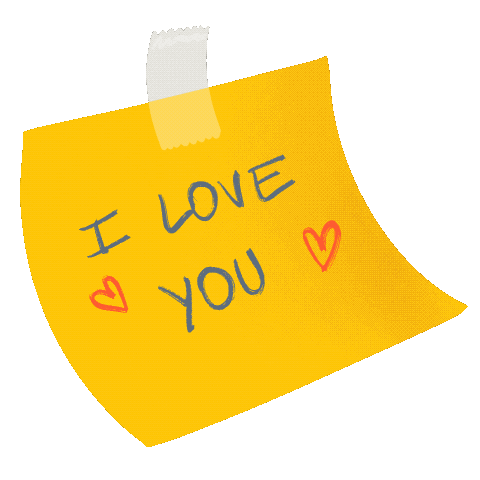 Post It I Love You Sticker