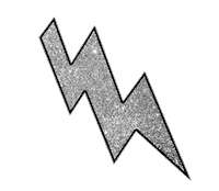 lightning bolt glitter Sticker by Tilly Thomas lux