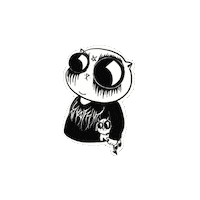 sarawired cat metal satan black metal Sticker