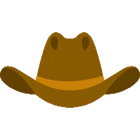 WallDecaux cowboy cheerleader ooh rodeo Sticker