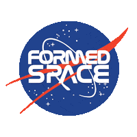FormedSpace logo space stars chicago Sticker