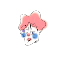 head tension Sticker by Qieer Wang