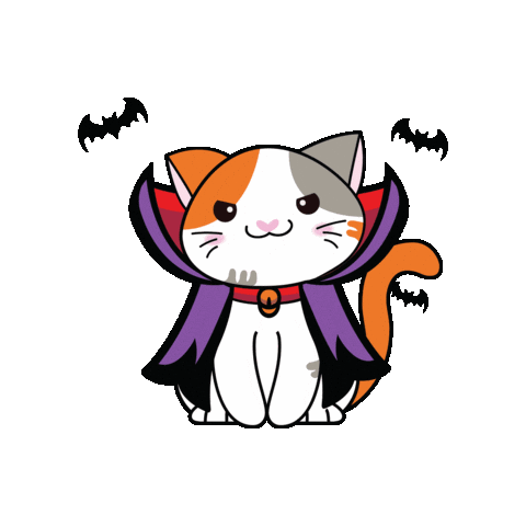 Trick-Or-Treat Cat Sticker by Petique, Inc.