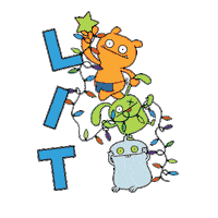 blake shelton christmas Sticker by UglyDolls