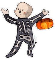 DesignerBums cat halloween baby ghost Sticker