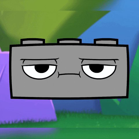 lego eye roll GIF by Cartoon Network EMEA