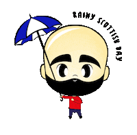 Rain Umbrella Sticker