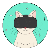 Farinity cat cute vr curious Sticker