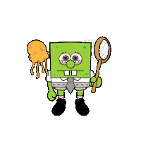 Spongebob Jellyfish Sticker by Fifthpower