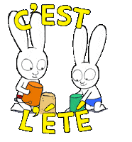 Fun Summertime Sticker by Simon Super Rabbit