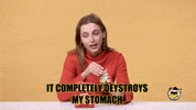 Stomach Emma Chamberlain GIF by First We Feast