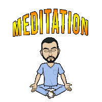 Meditation Endohospital Sticker by Endobariatric