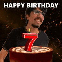 7Th Birthday 7 Years Old GIF