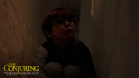 theconjuringmovie giphyupload horror scary scared GIF