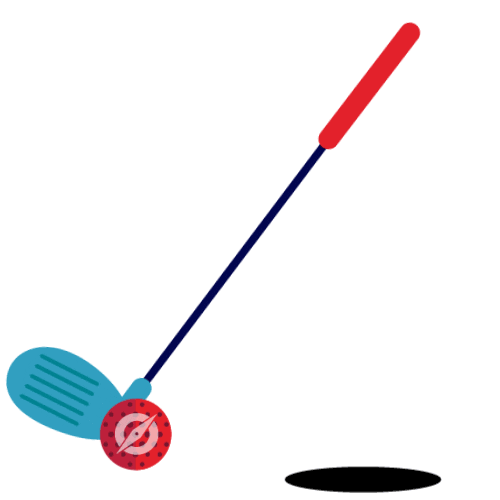 CompassEC golf compass putt putt cec Sticker
