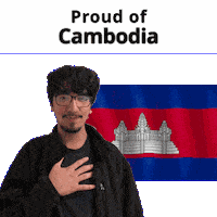 Cambodia Kh Sticker