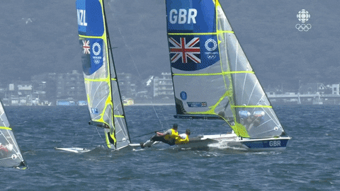 benremocker giphyupload peter burling british sailing team dylan fletcher GIF