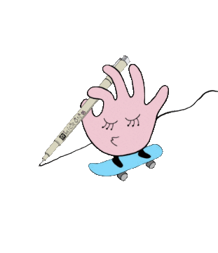 Hand Sticker by Sakura Color Products