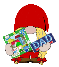 Fathers Day Gnome Sticker