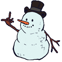 Jack Frost Snow Sticker by Vienna Pitts