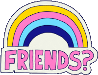 Friends Rainbow Sticker