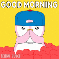Good Morning Love GIF by Pengu Juice Co.