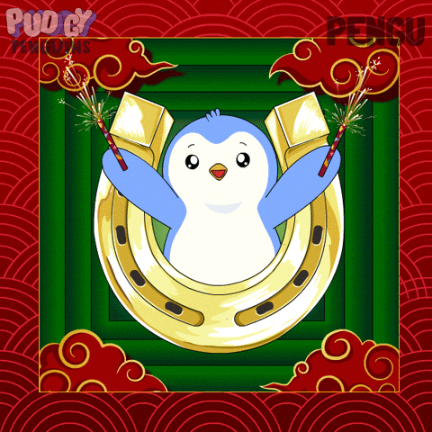 Chinese New Year Penguin GIF by Pudgy Penguins