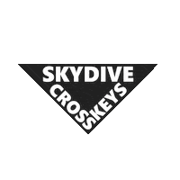 skydive_cross_keys skydiving skydive crosskeys cross keys Sticker