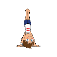 Gymnastics Handstand Sticker by Rheinhessischer Turnerbund