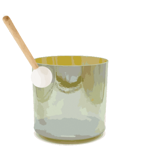 Bowl Sound Healing Sticker by omCAKIom