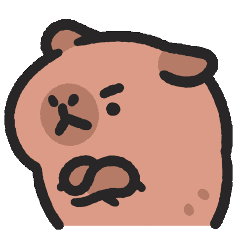 Capybara Yes Sticker by sansanplanet