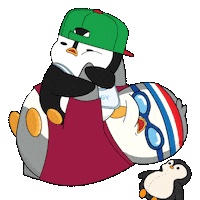 Brotherly Love Fighting Sticker by Pudgy Penguins