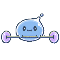 Work Out Fitness Sticker by Squishiverse