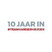 Van Der Heijden Jubileum Sticker by Van der Heijden Bouwen kan anders