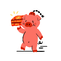 new year pig Sticker by Serious Studio