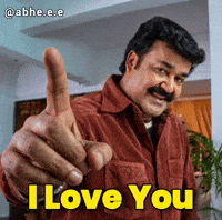 I Love You Mohanlal GIF