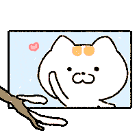 rangd_darng cat snow spring 봄 Sticker